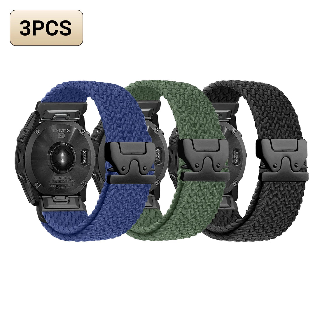Garmin QuickFit 20/22/26mm Braided Stretch Nylon Band