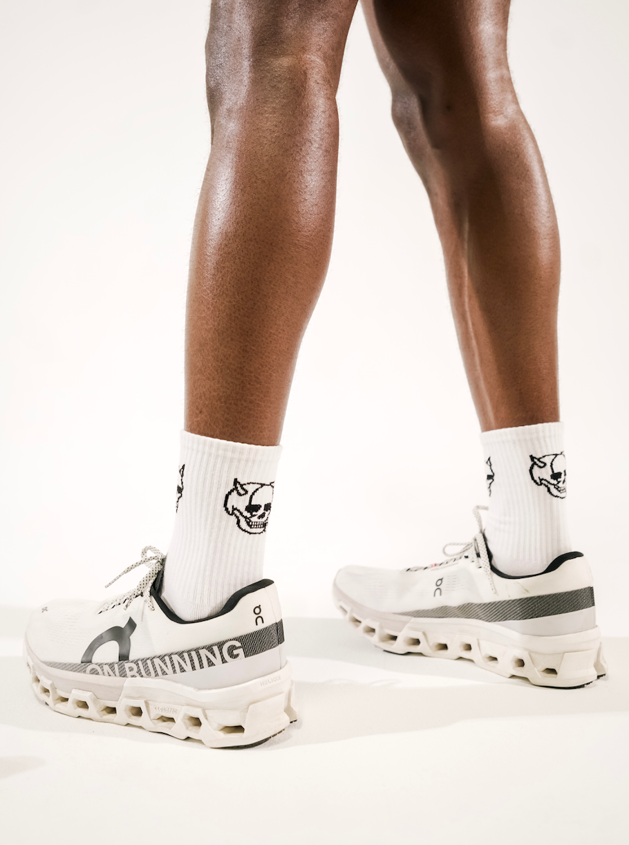 Double Trouble Socks – White