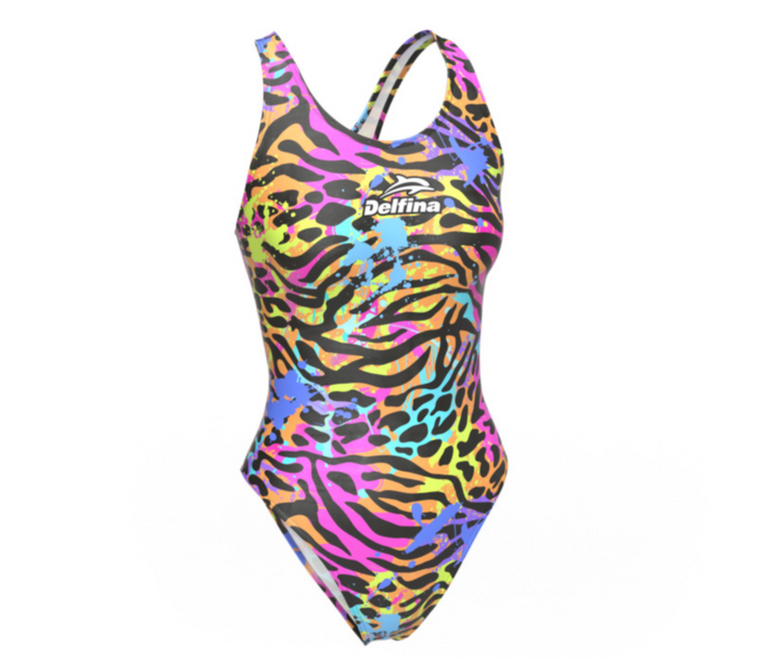 Neon Animal Women's X-Back Swimsuit – view 2
