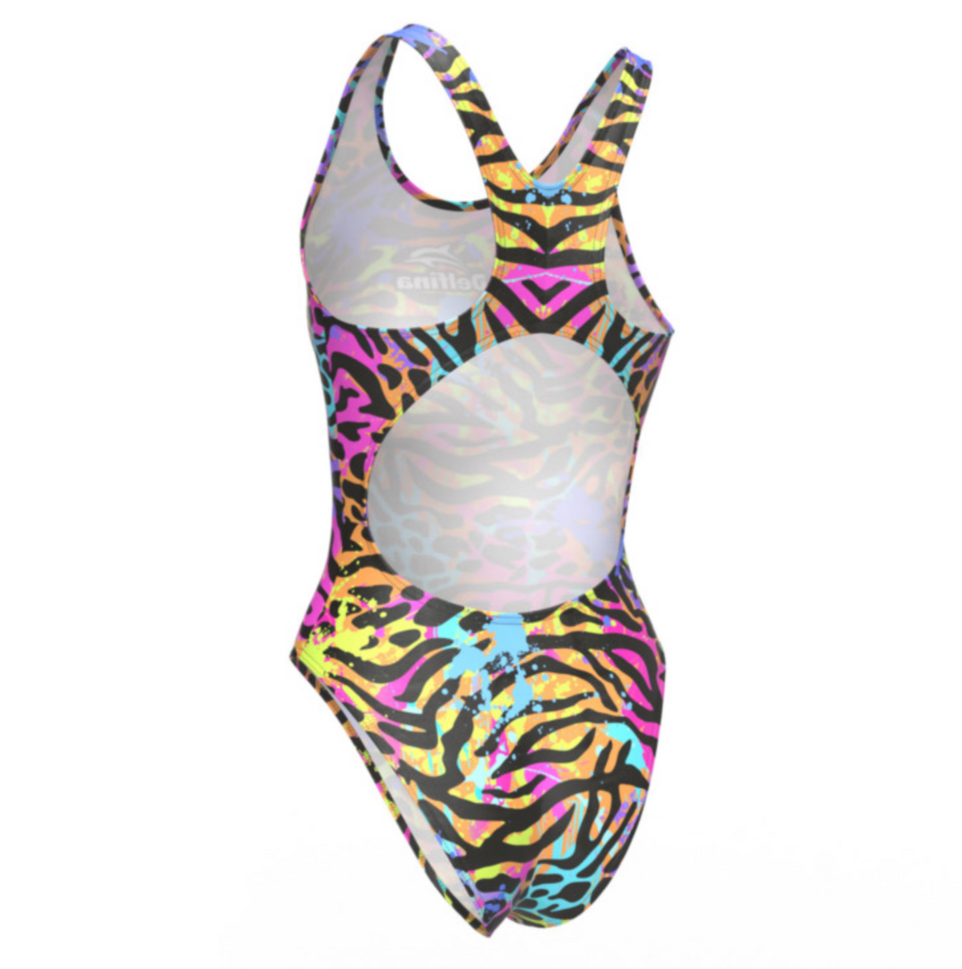 Neon Animal Women's X-Back Swimsuit – view 3