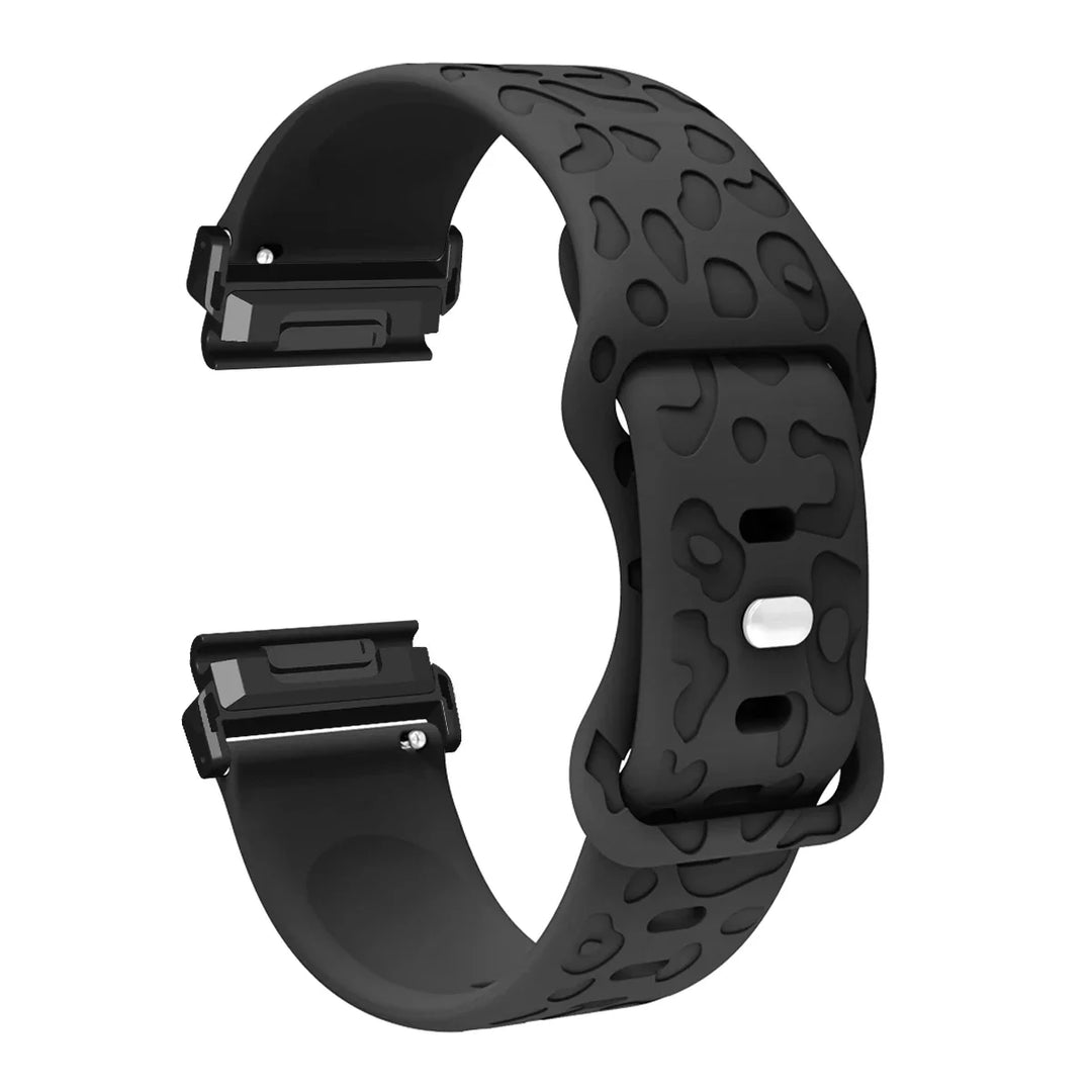 Garmin QuickFit 22/26mm Embossed Silicone Band with Tuck Closure