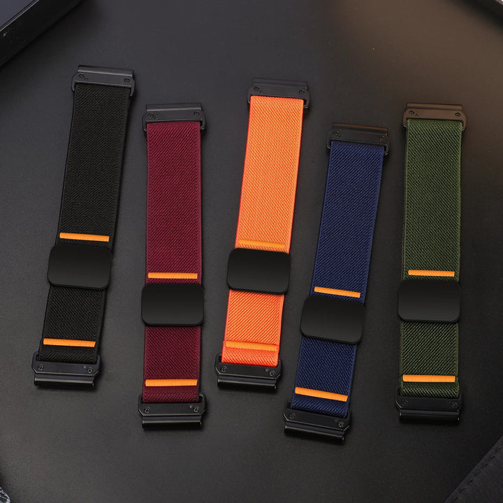 Garmin QuickFit 22/26mm Woven Nylon Band with Magnetic Closure