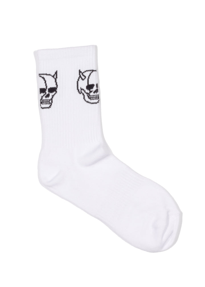 Double Trouble Socks – White