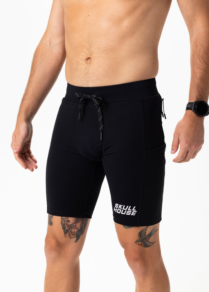 Deadringer 8" Half Tights – Black