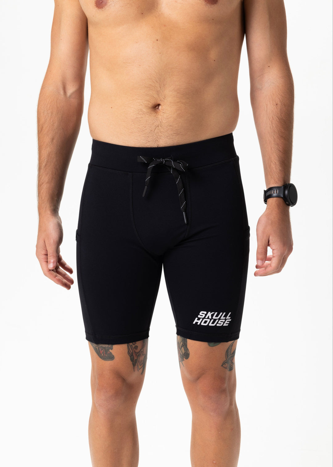 Deadringer 8" Half Tights – Black