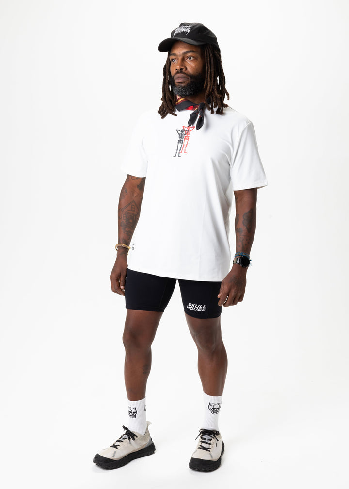 Pace Partners Run Tee, Unisex – White