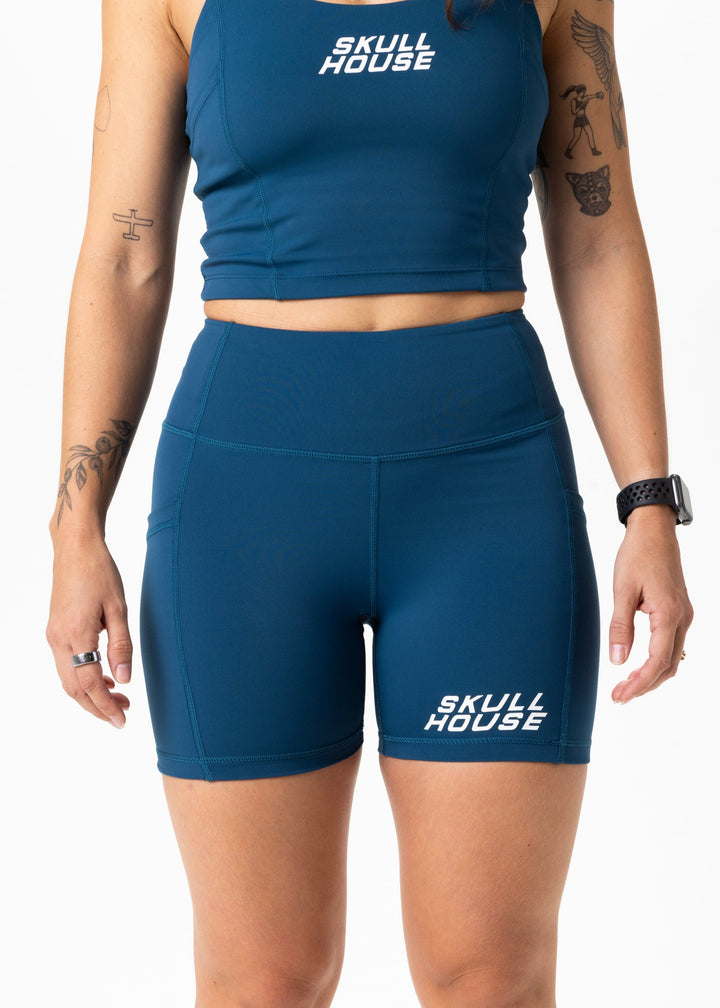 Phantom High Waist 5" Compression Short – Nitro Blue