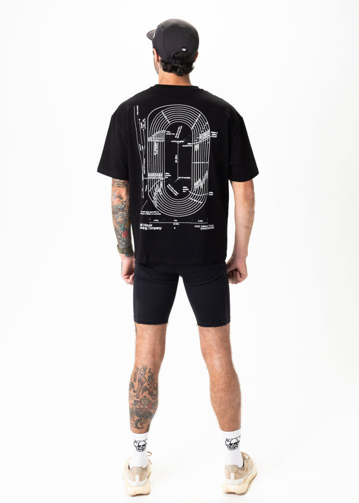 Dimensions Oversized Tee, Unisex – Black