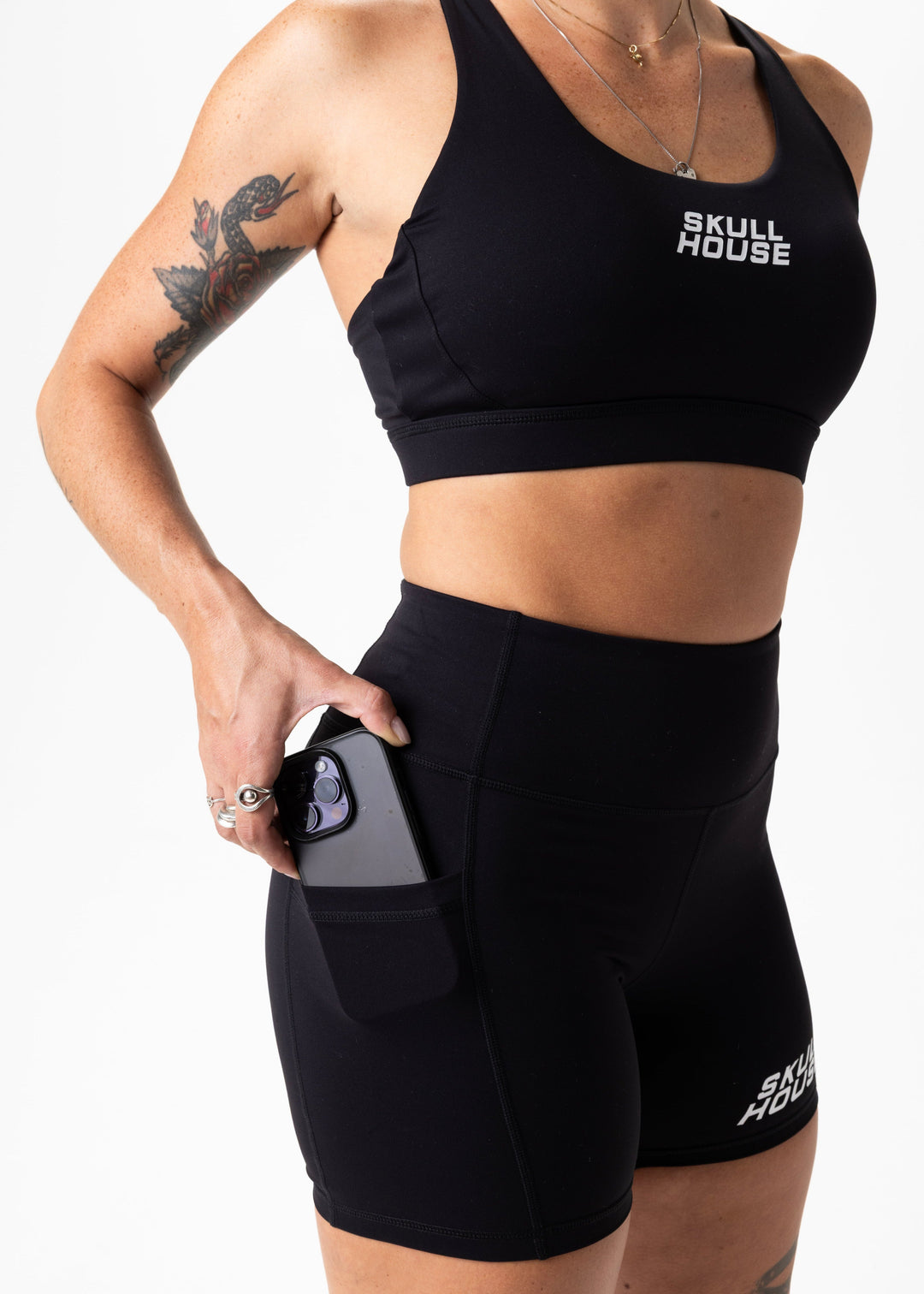 Phantom High Waist 5" Compression Short – Black