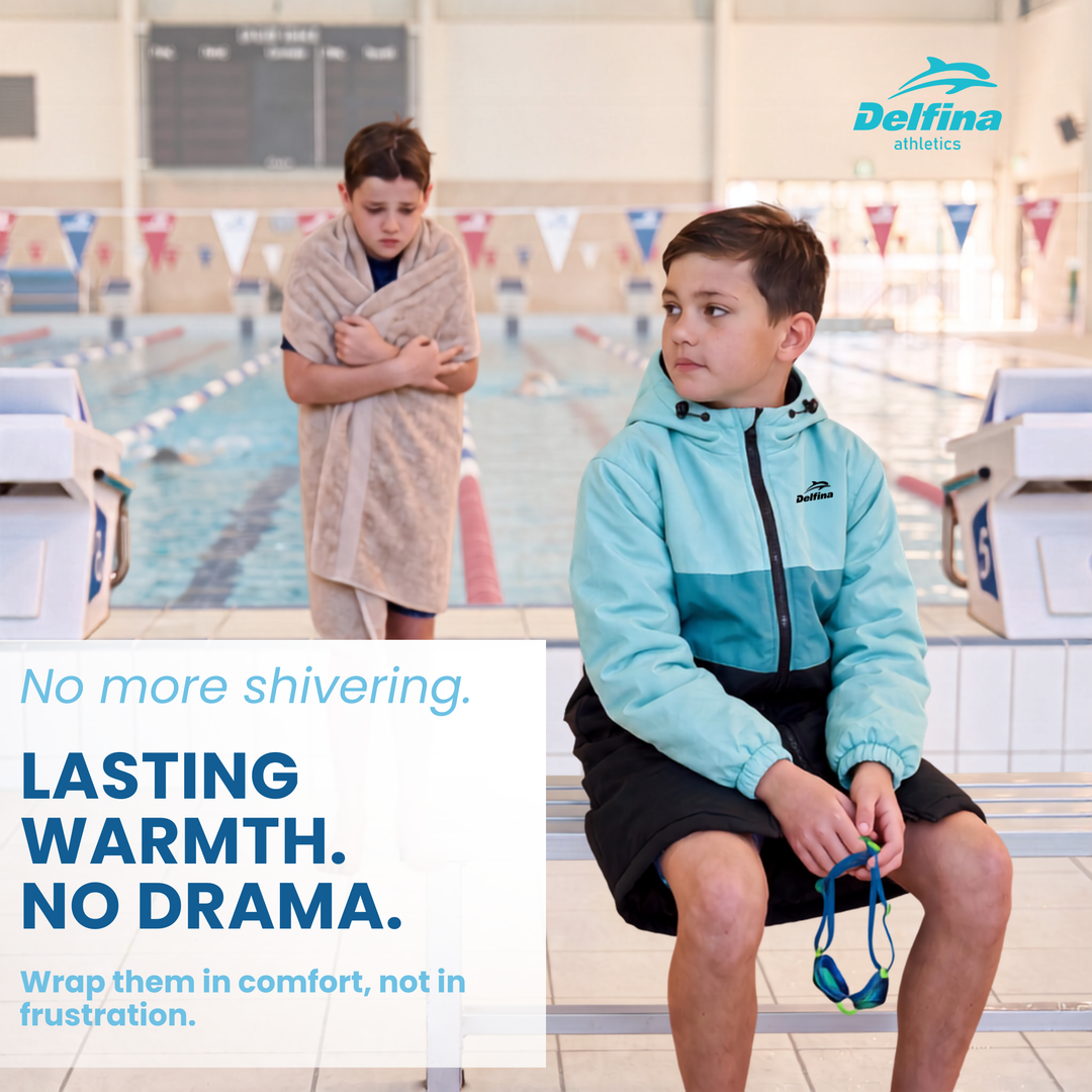 Delfina Kids Swim Parka Jacket with Removable Sleeves – view 4