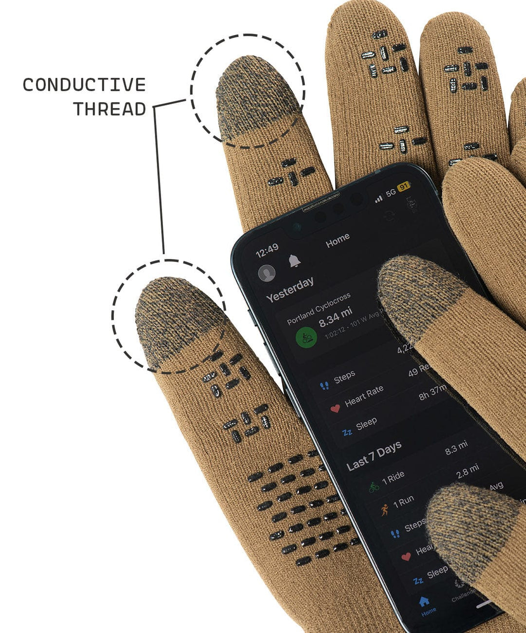 Cross Point Waterproof Knit Gloves: Pro Wool