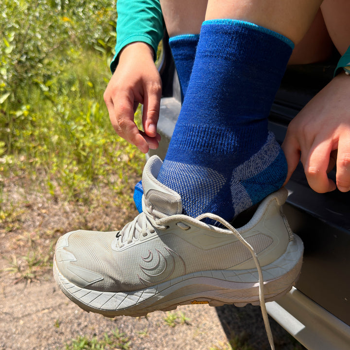 Merino Wool Trail Running Socks - Micro Cushion Mini Crew – view 8