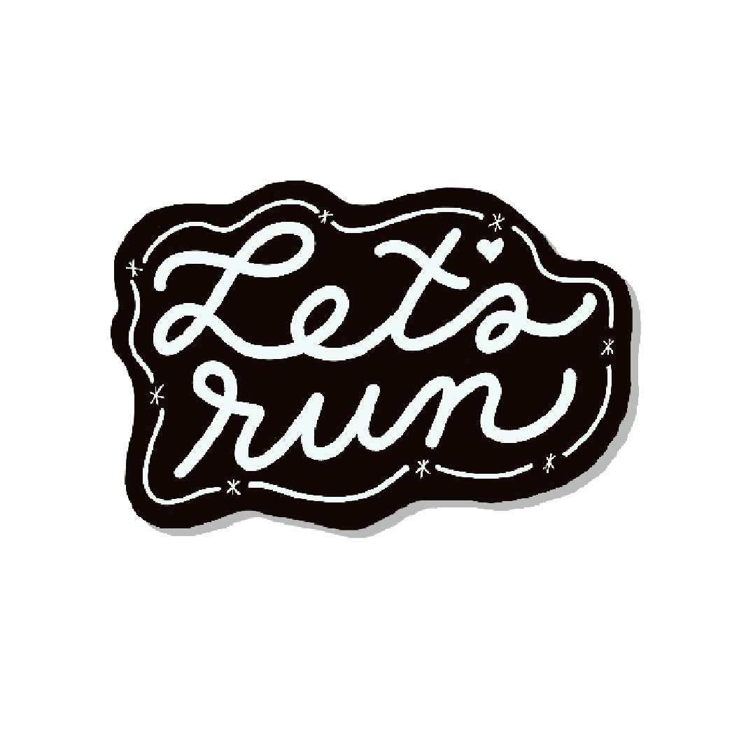 Let’s Run Sticker by Pen and Paces