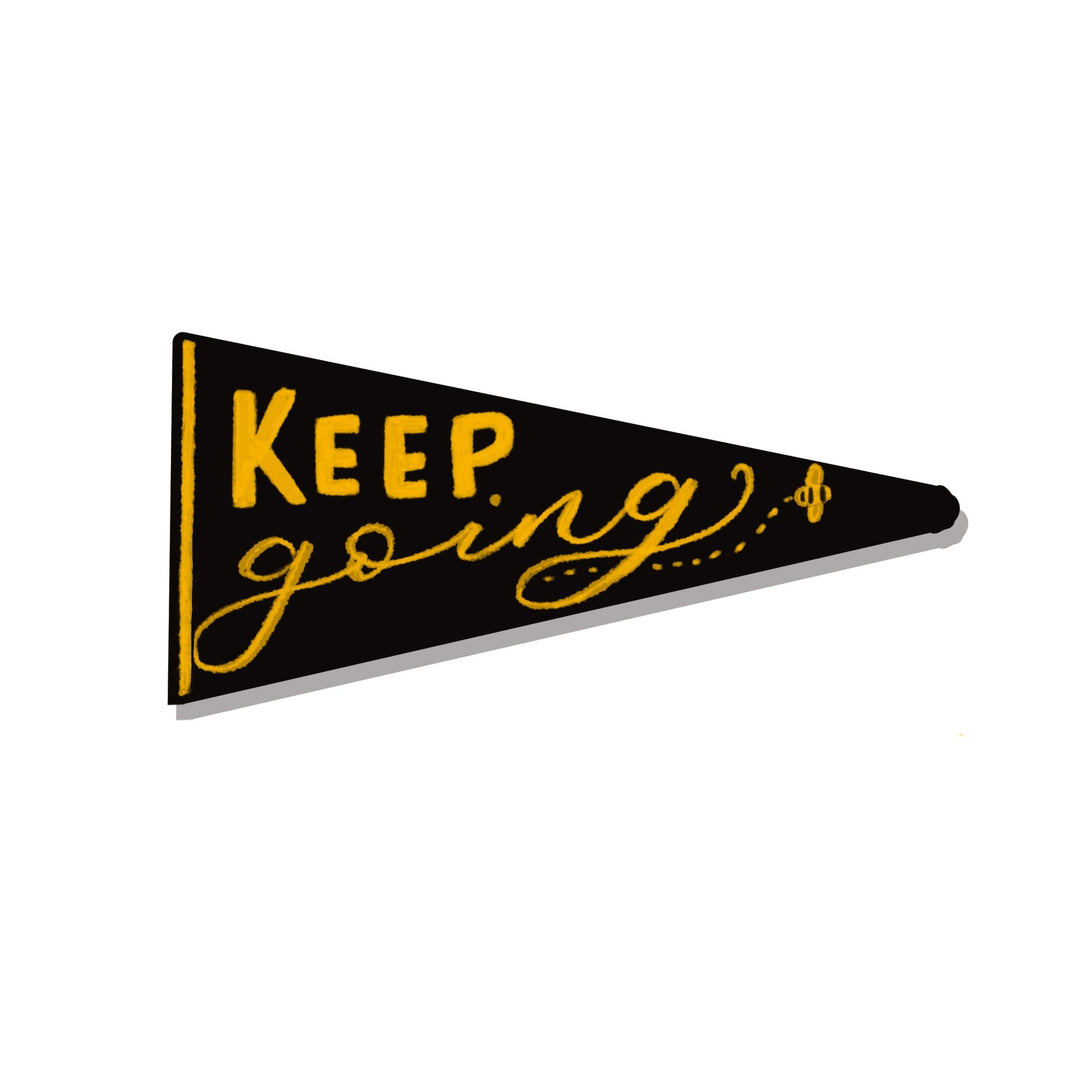Keep Going Sticker by Pen and Paces