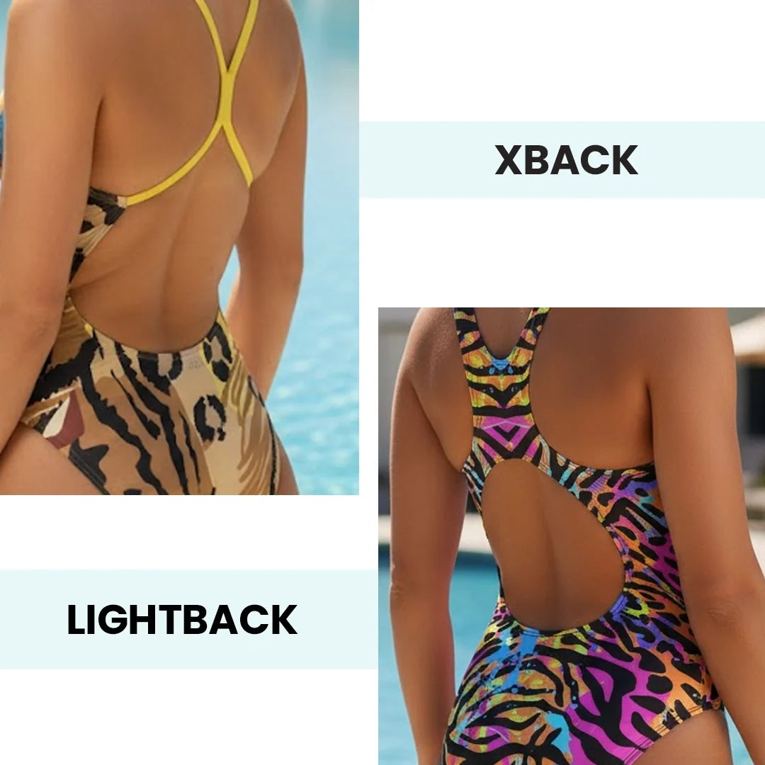 Neon Animal Women's X-Back Swimsuit – view 5
