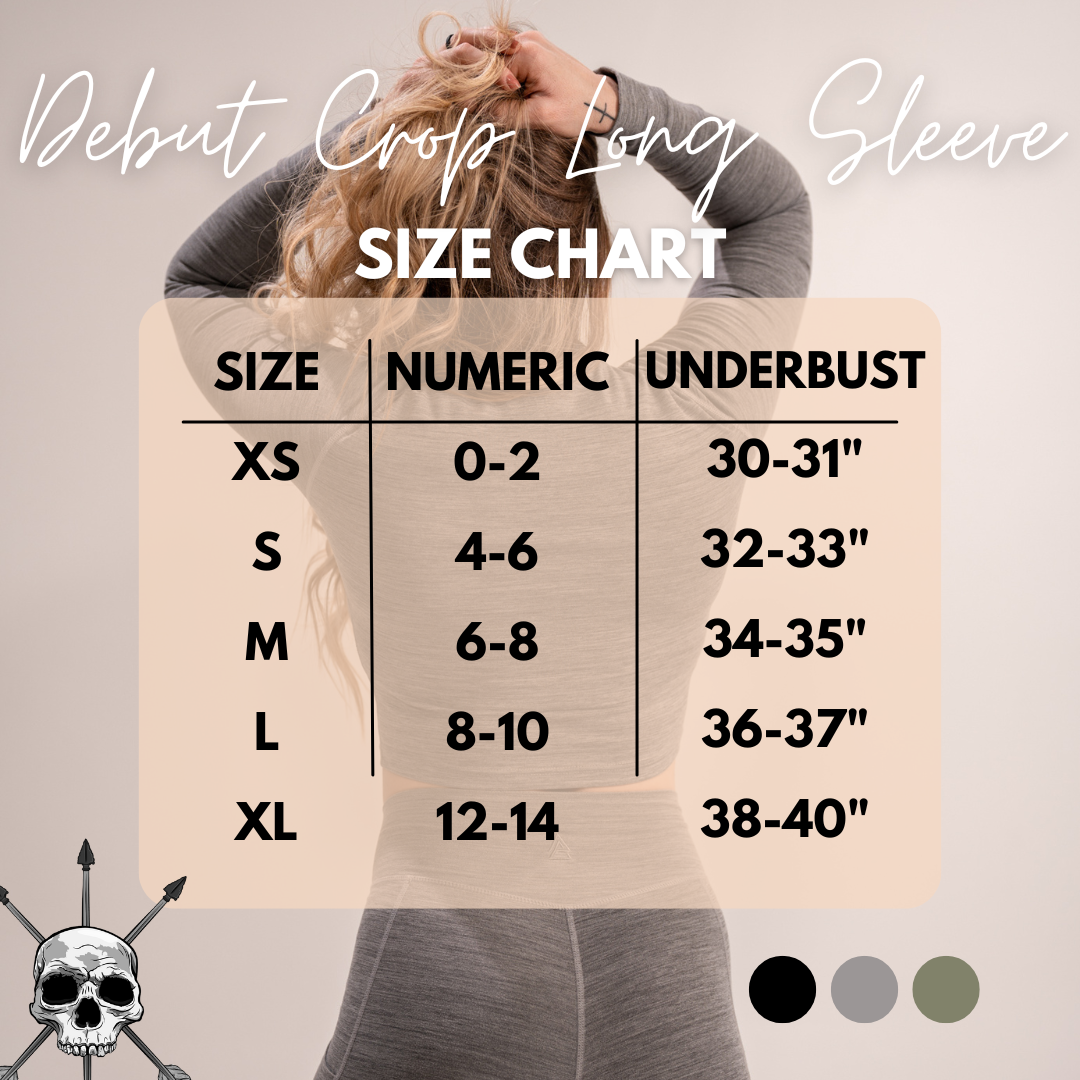 Women's Debut Crop Long Sleeve – Gray