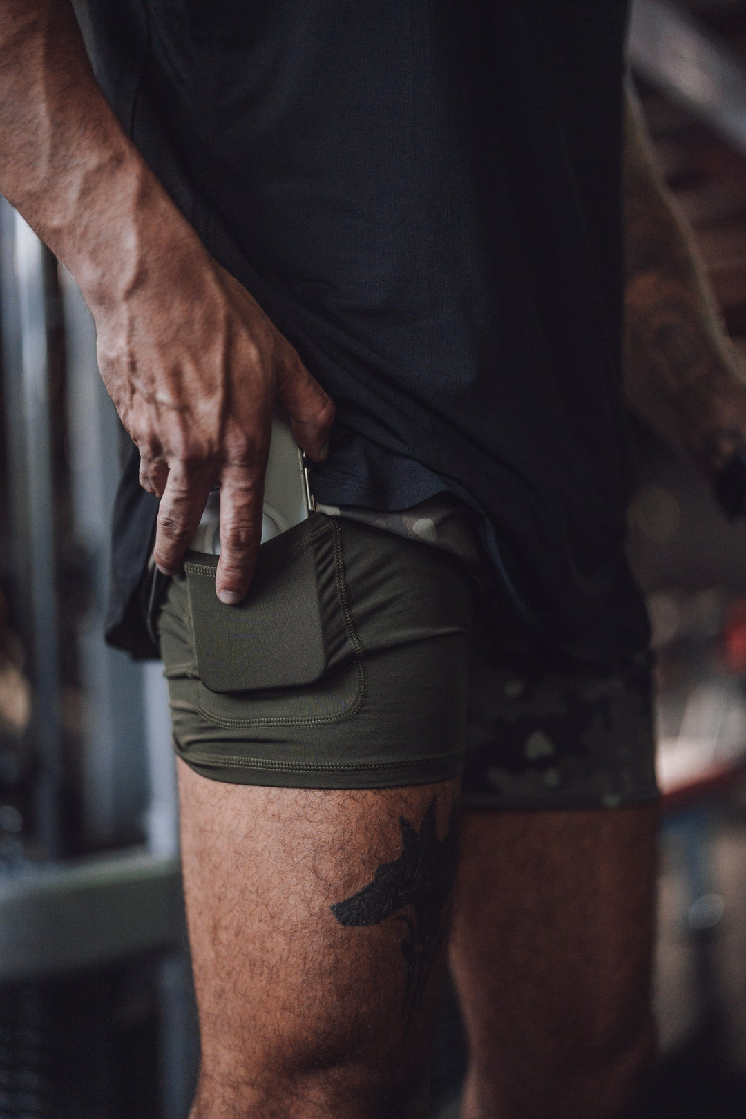Men's Hybrid Short – Evergreen Camo