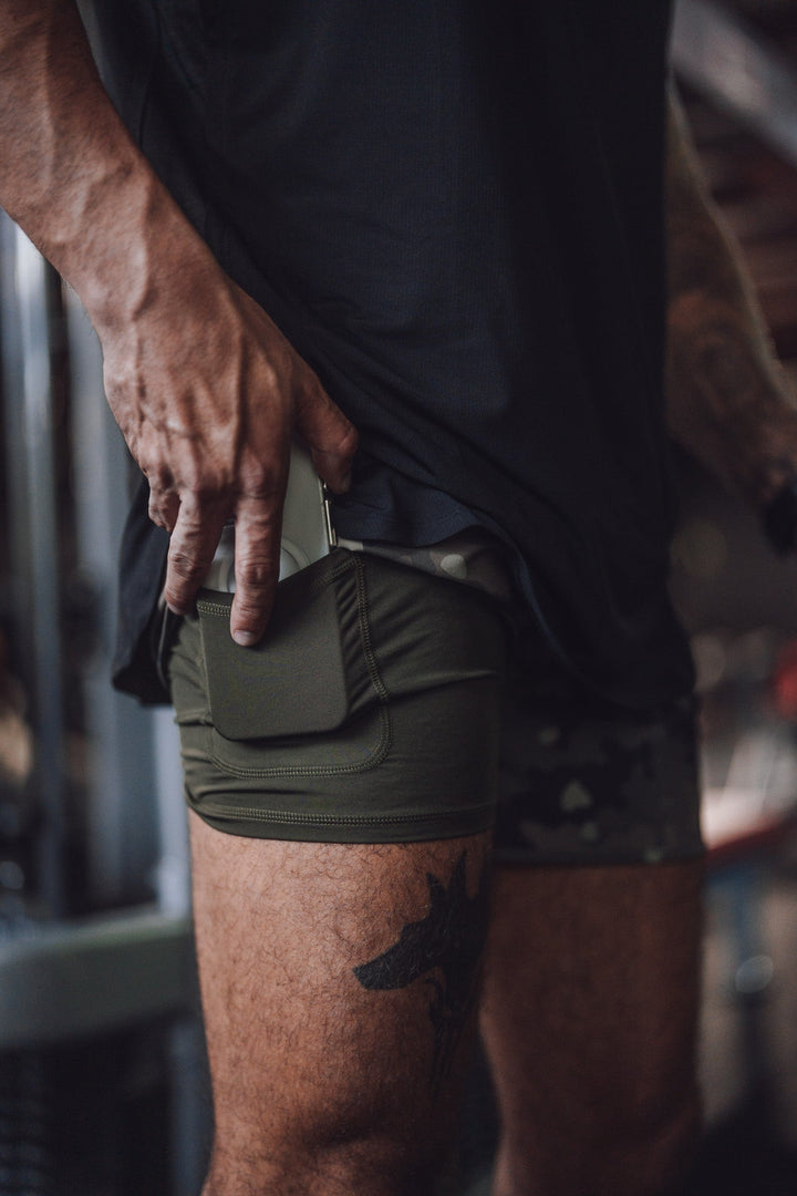 Men's Hybrid Short – Evergreen Camo