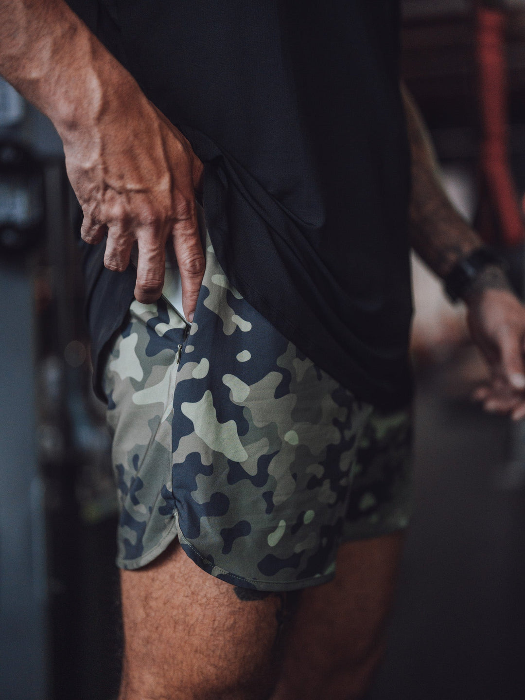 Men's Hybrid Short – Evergreen Camo