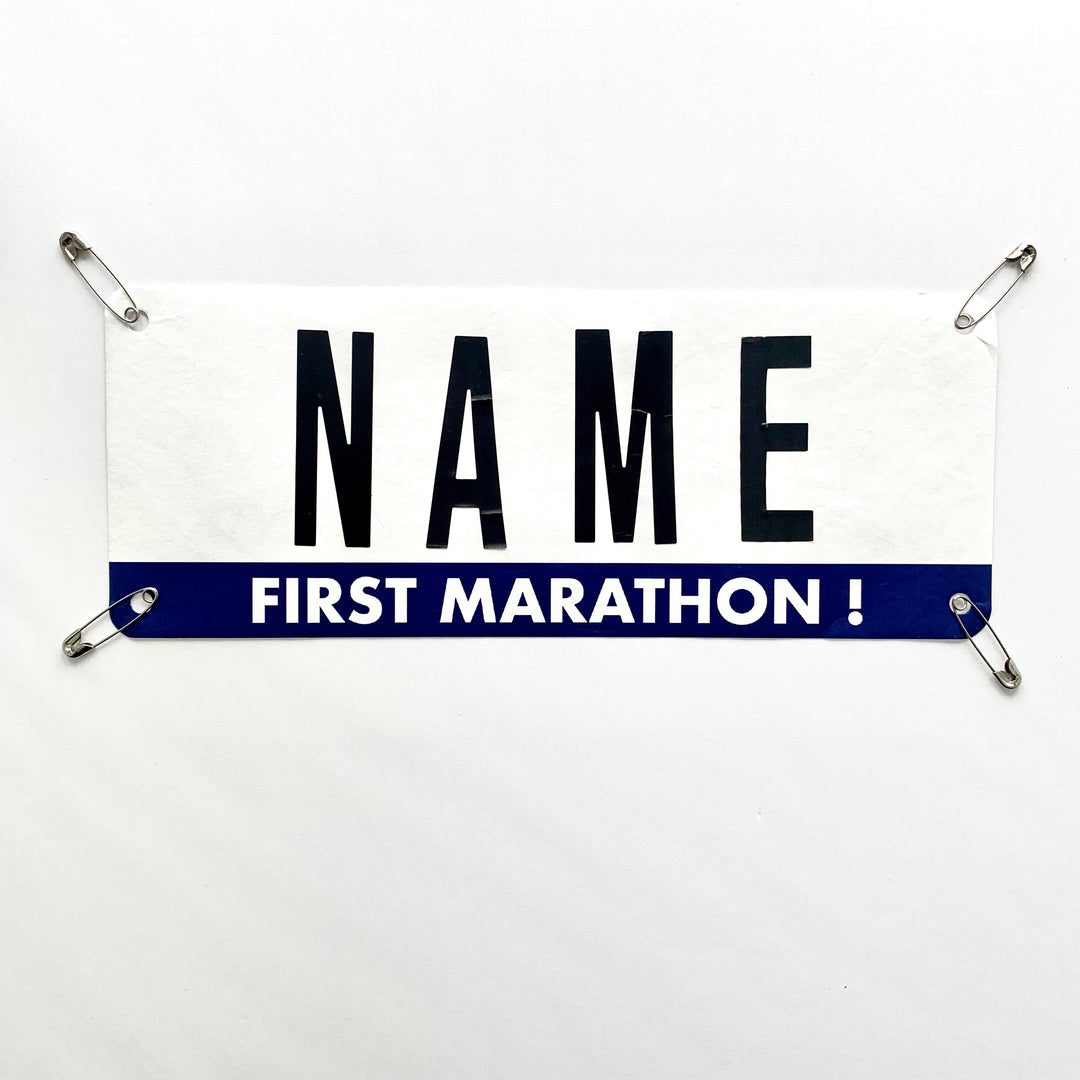 First marathon Race Name Bib Kit by Pen and Paces – product image 4