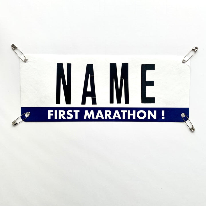 First marathon Race Name Bib Kit by Pen and Paces – product image 4