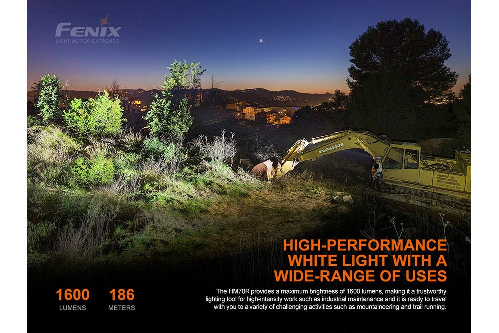 Fenix HM70R Rechargeable LED Headlamp – 1600 Lumens