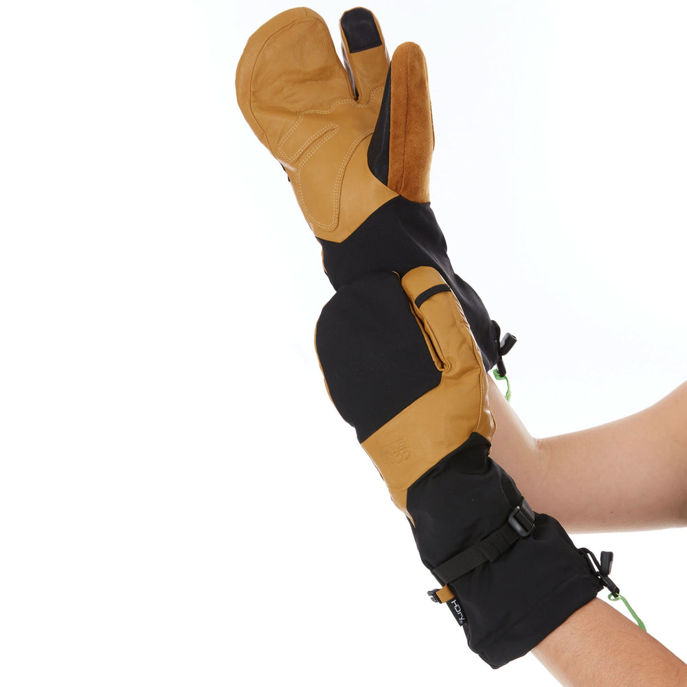 WoolTek Three Finger Waterproof Ski Gloves – view 2